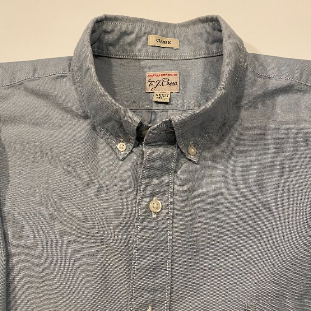 J.Crew Men's short sleeved button down oxford shirt XXXL